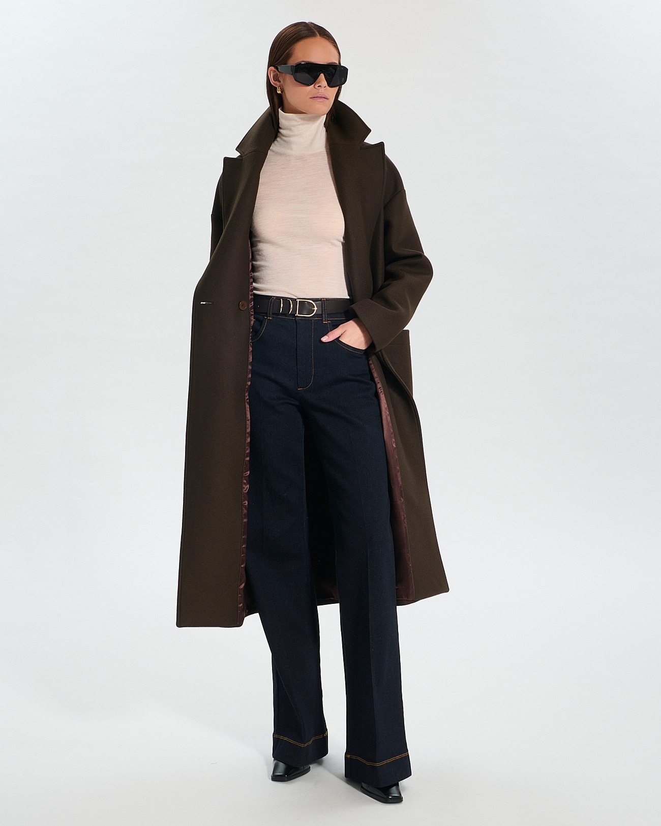 Manteau Miranda Chocolat en Laine