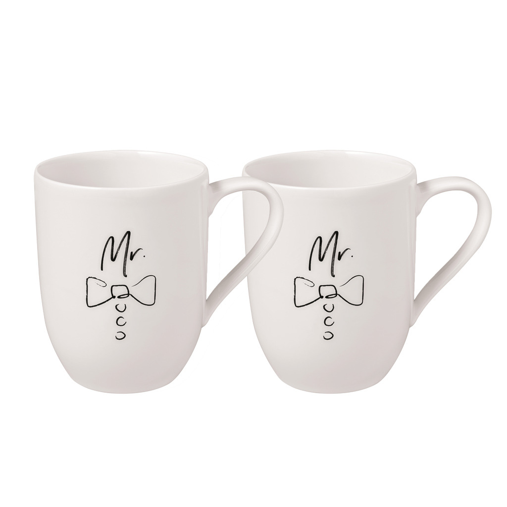 Statement - set de 2 mugs « Mr and Mr », 280 ml