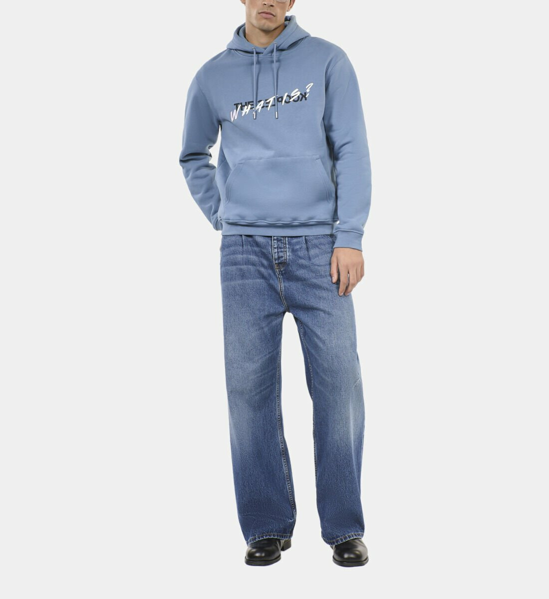 Sweatshirt À Capuche What Is Bleu Homme