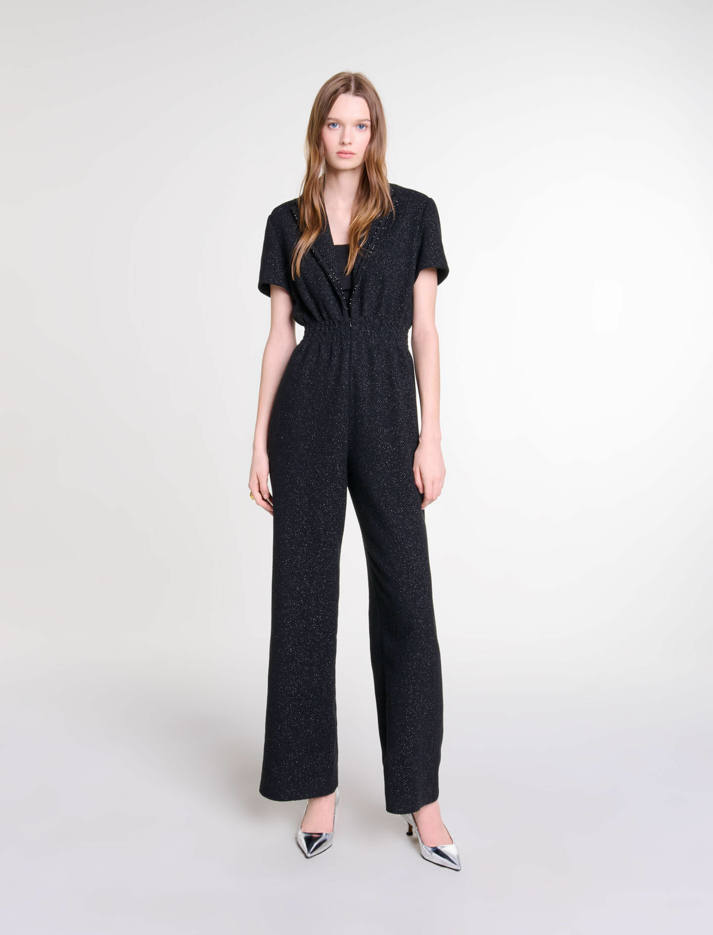 Combinaison pantalon en tweed