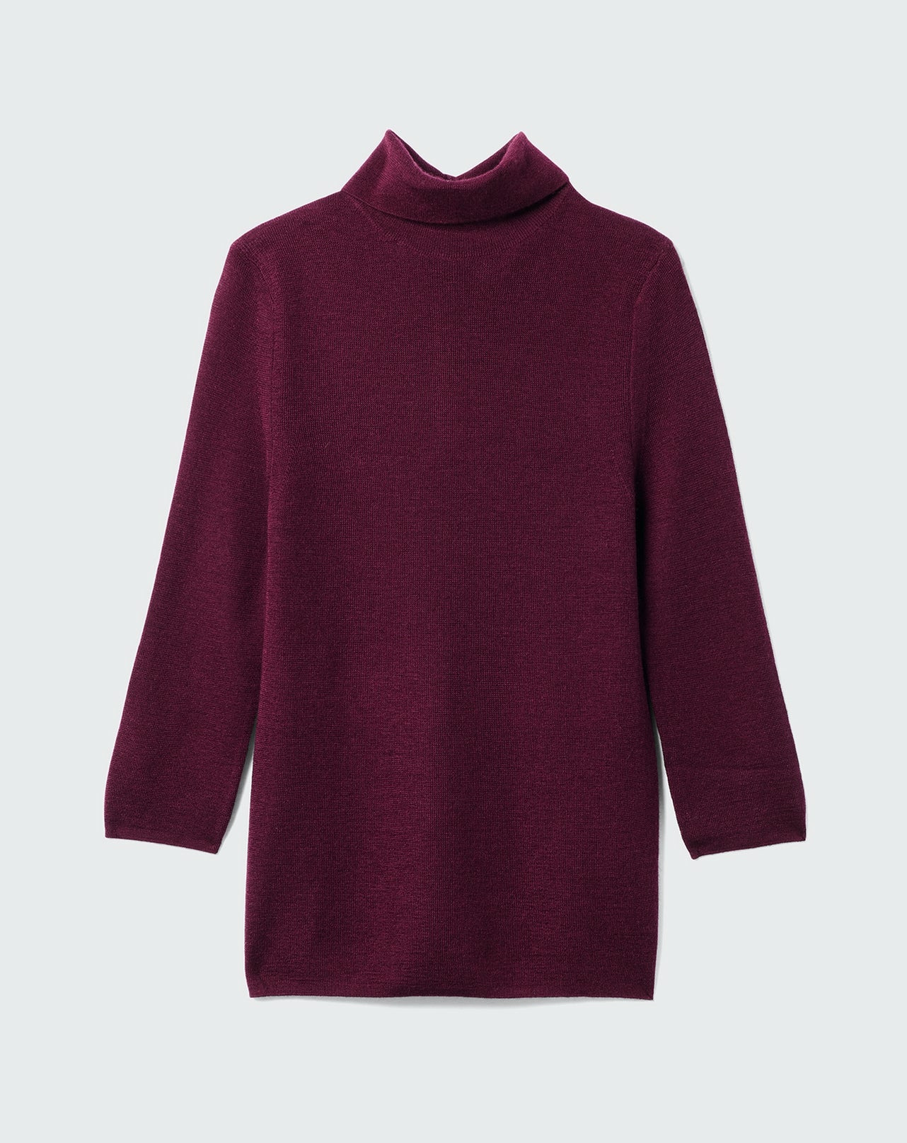 Col montant boutonné maille unie - Femme - PRUNELLIER