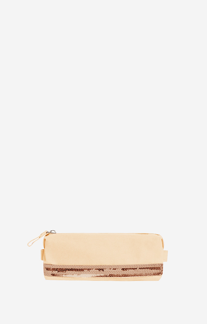 Trousse Ecolier En Toile & Sequins