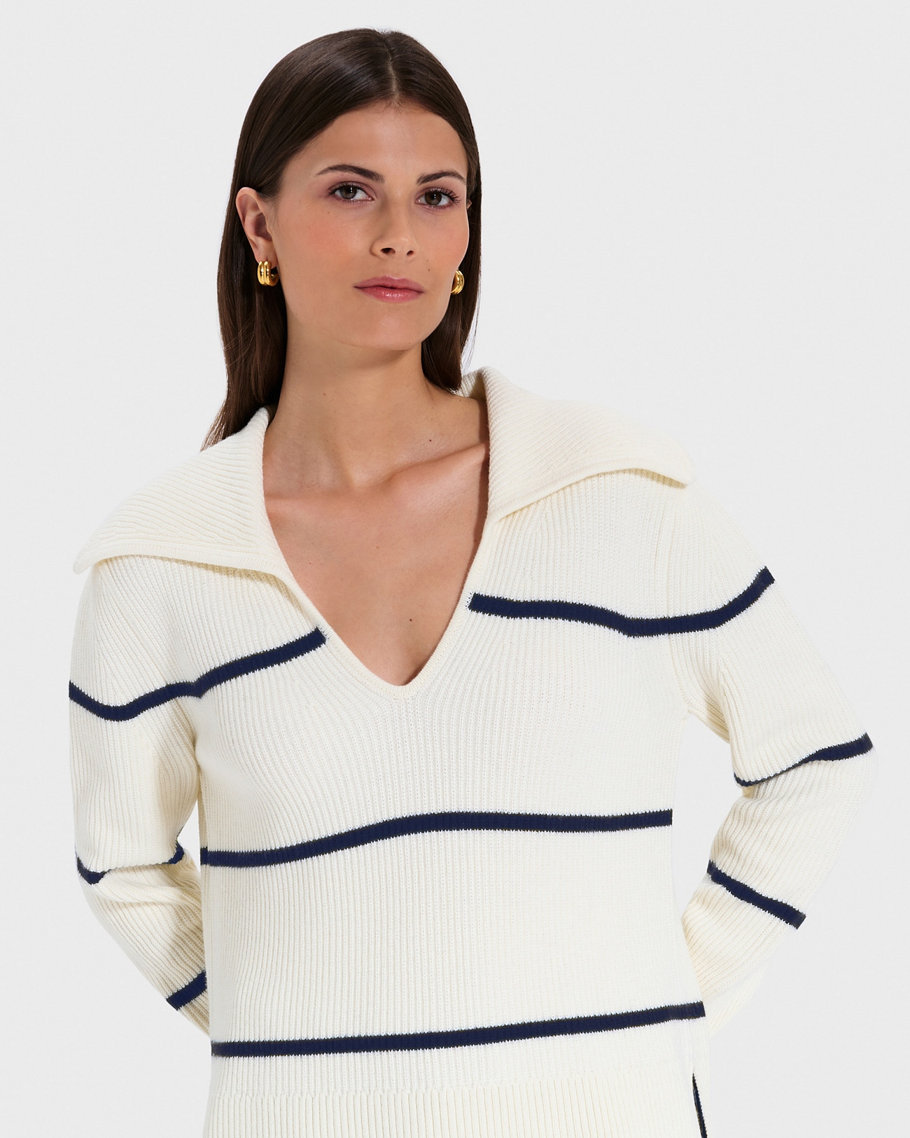 Pull Nalanda Rayures en Laine