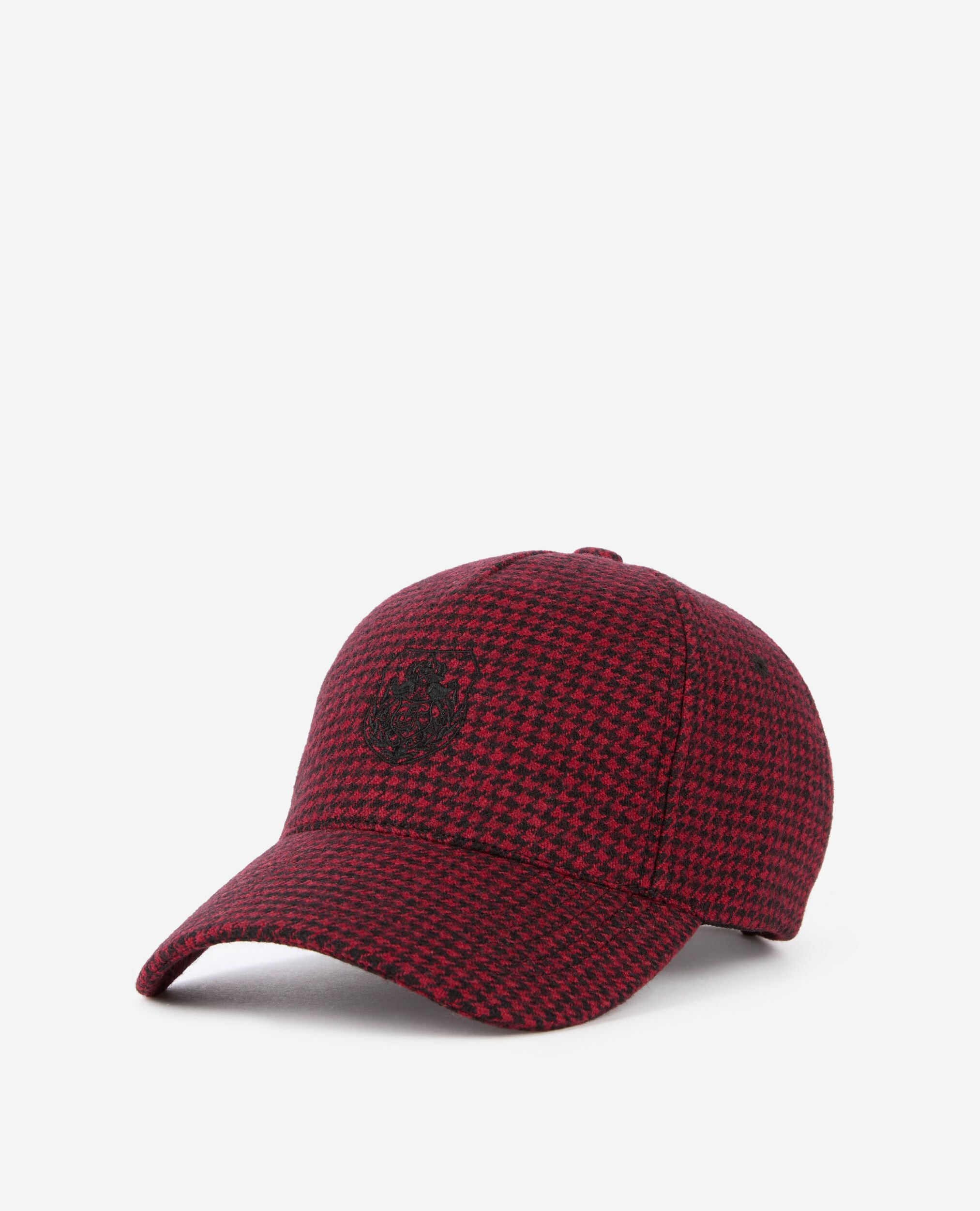 Casquette En Laine Pied De Poule