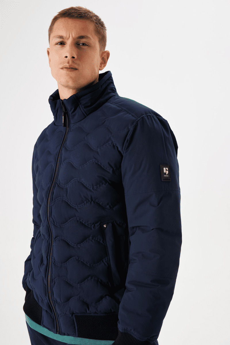 Men Coat Blue