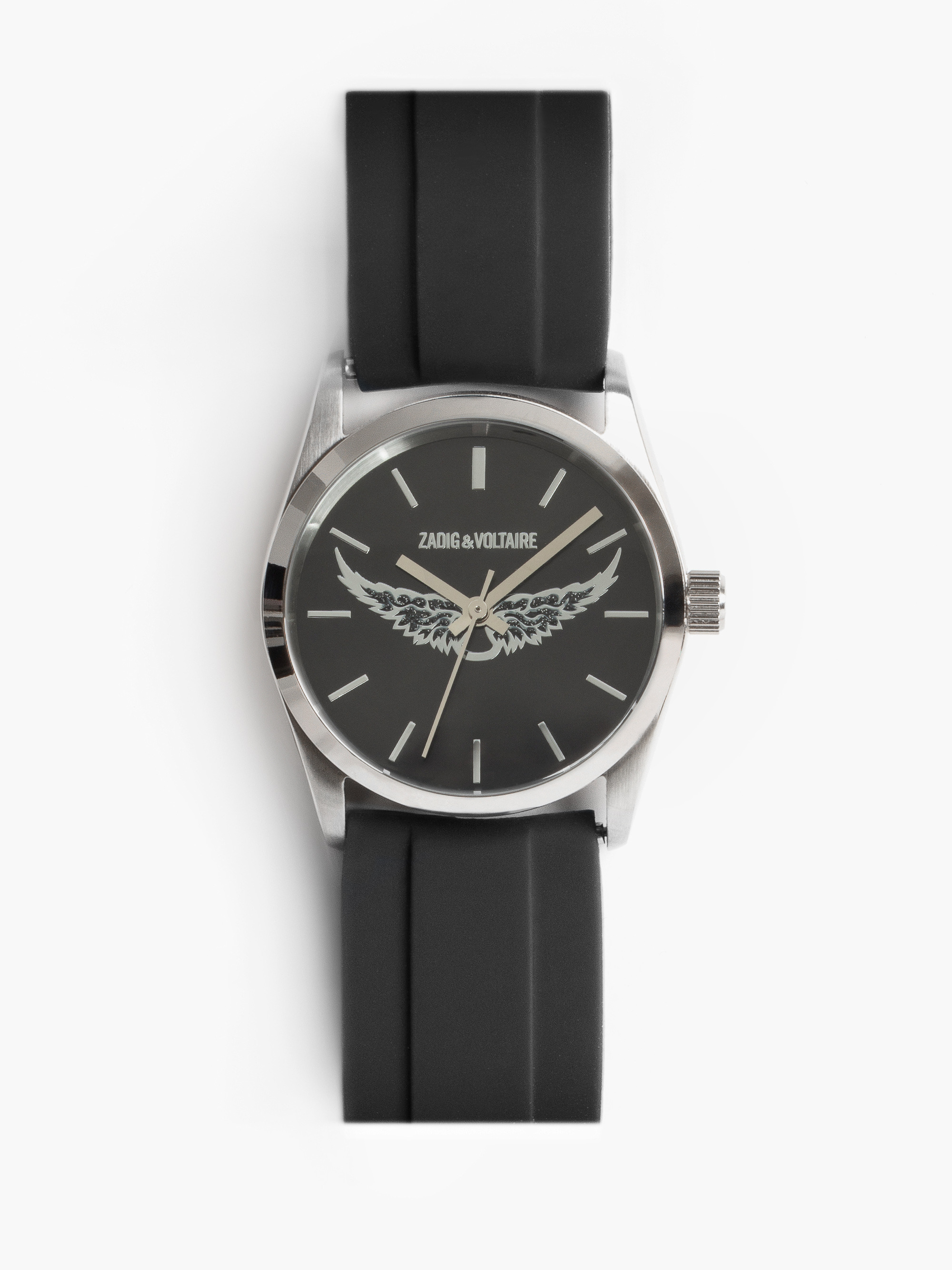 ZADIG RUBBER WATCH 33 BLACK