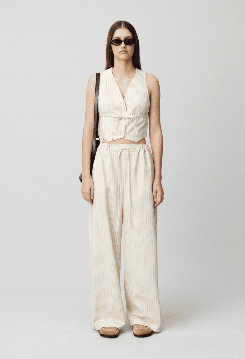 Top veston boutonné