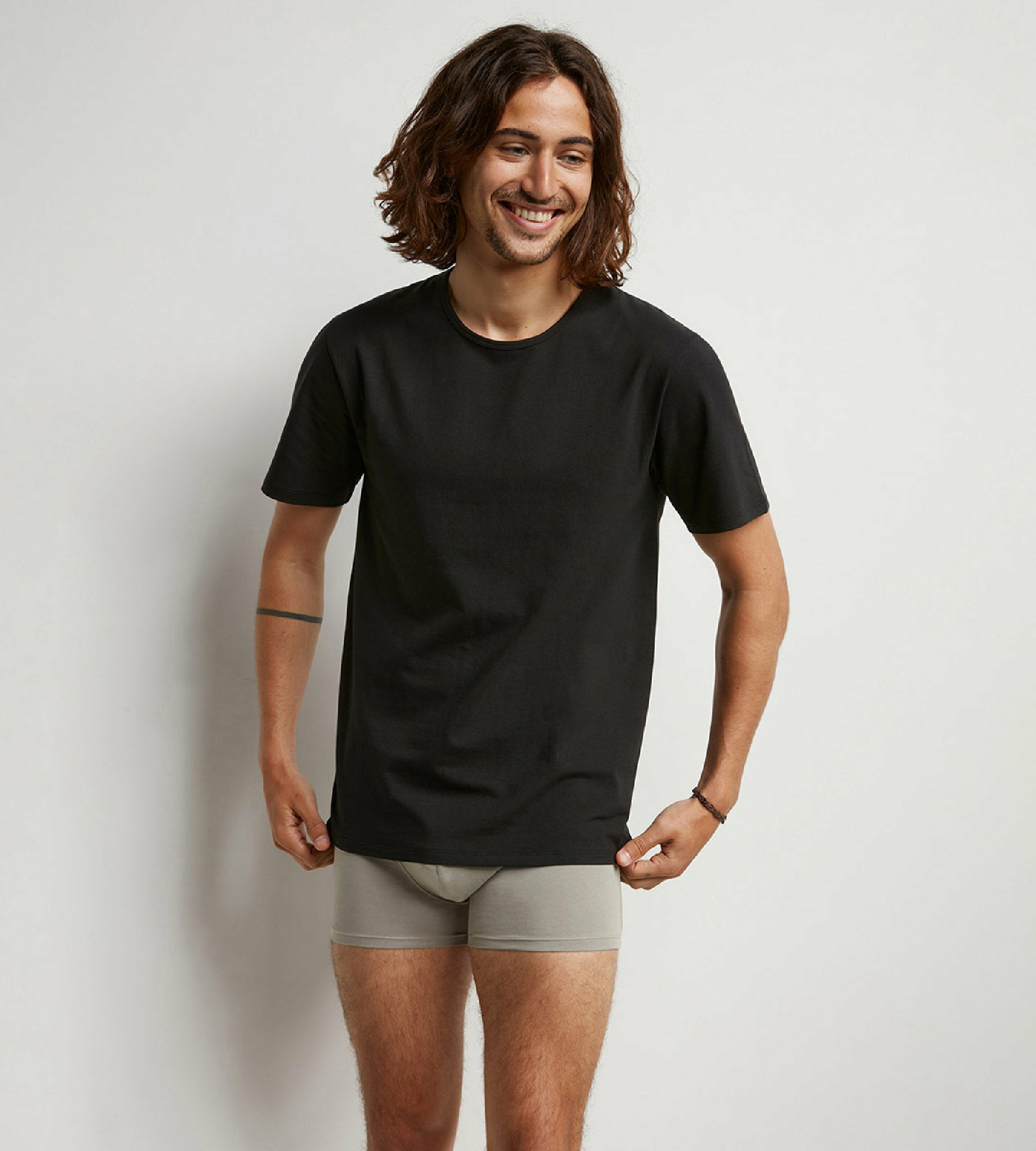 Lot de 2 Tshirts homme thermorégulateur à col rond noir Regul Activ