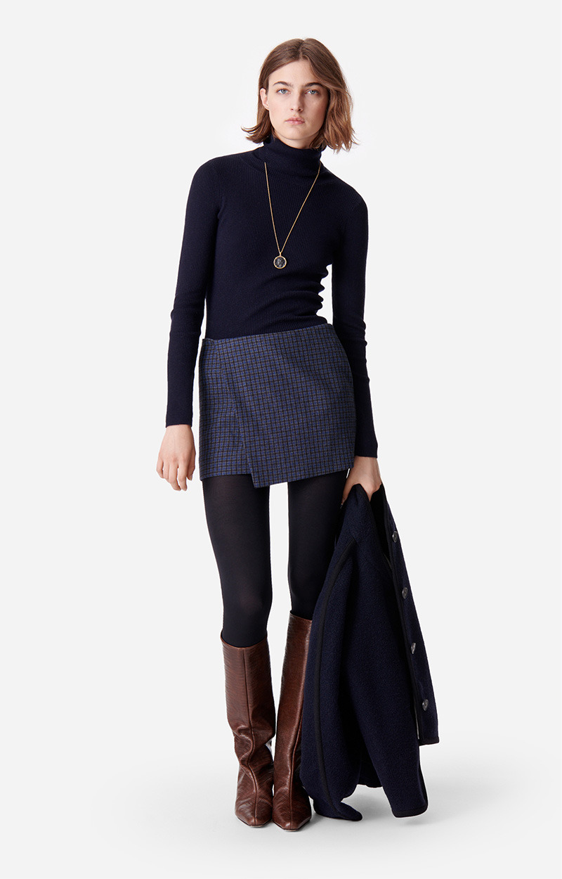 Jupe Bartha En Laine Mélangée