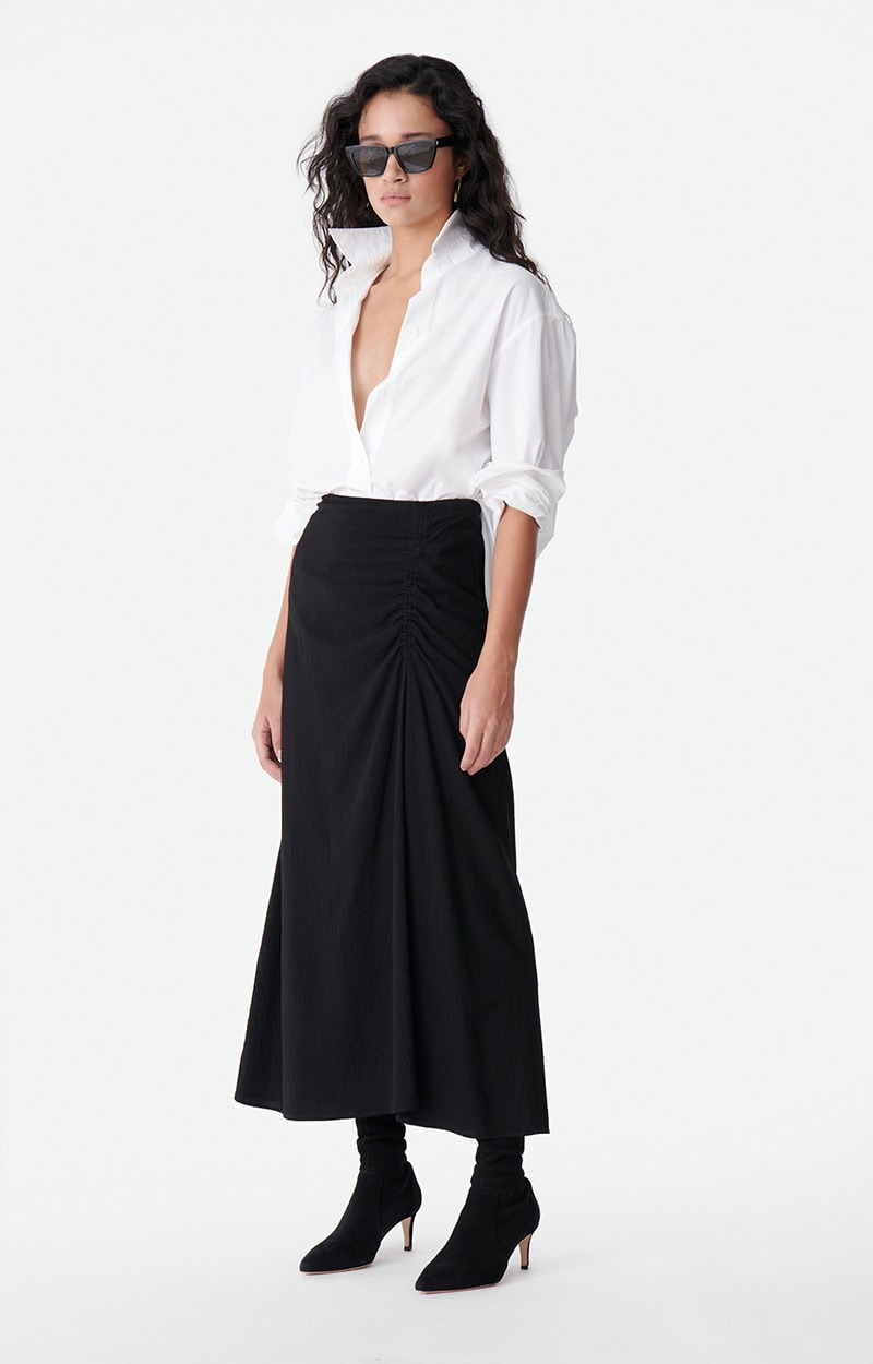 Jupe Calyp En Viscose et Lin