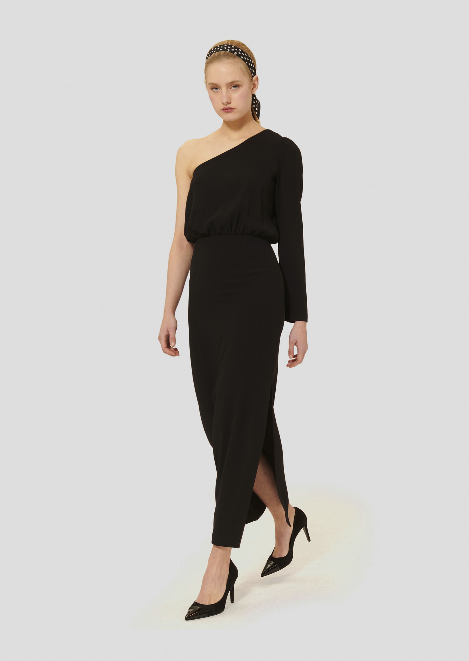 Robe Richie-Noir en Polyester