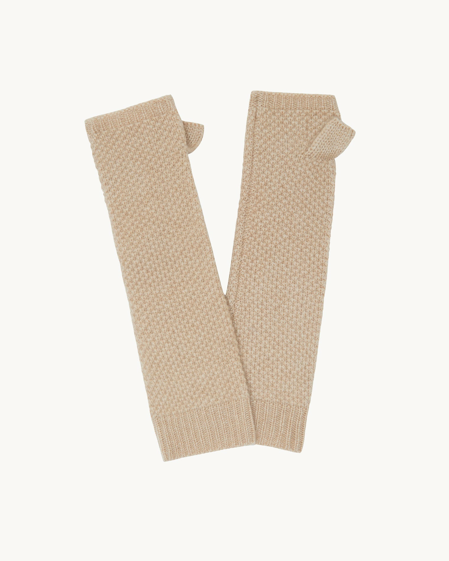 Mitaines MALMO Mitaines cachemire unies point de riz