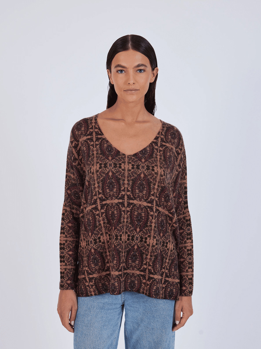 Pull poncho slave Minena SLAVE FAUVE
