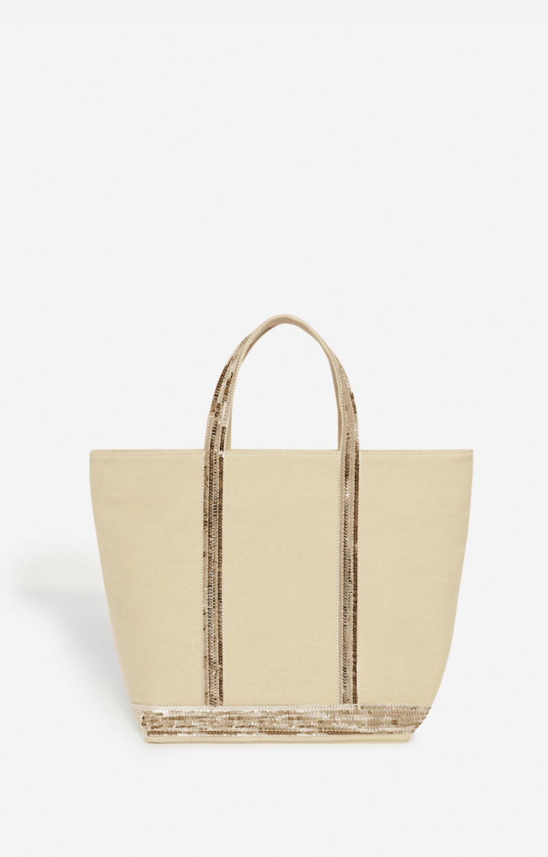 Cabas M En Toile En Viscose Et Polyester