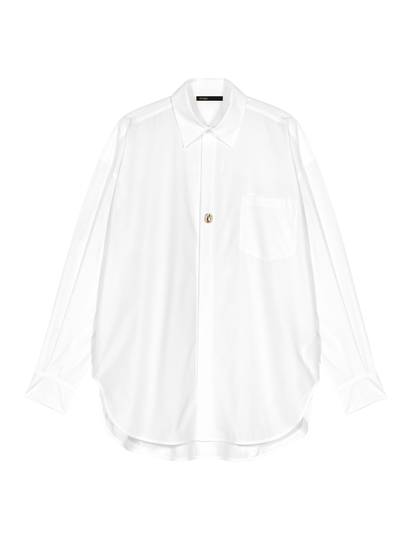 Chemise oversize en popeline