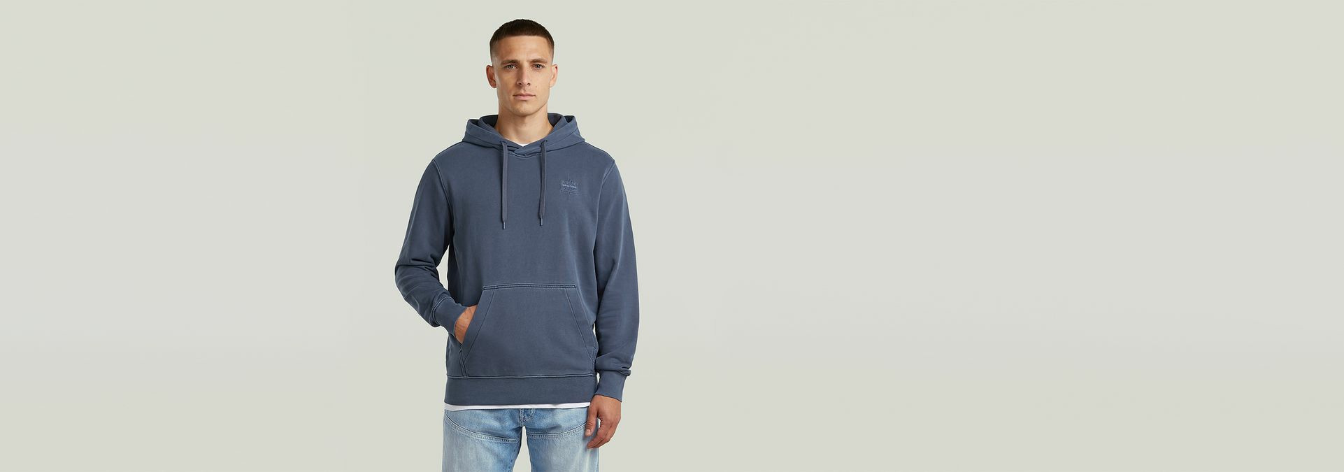 Sweat Logo Overdyed Hooded
