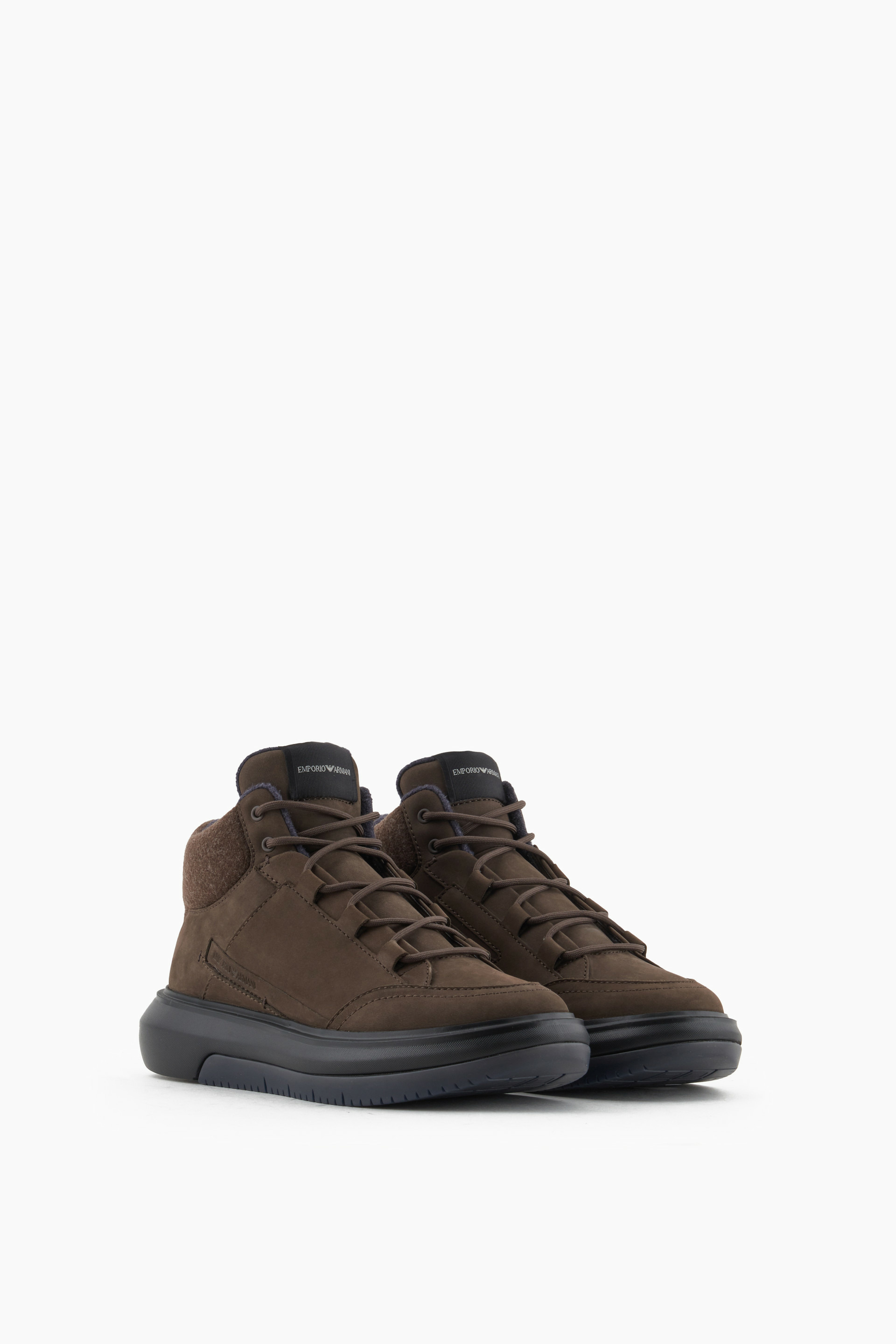 Snk nubuck+felt-vert militaire+gris foncé