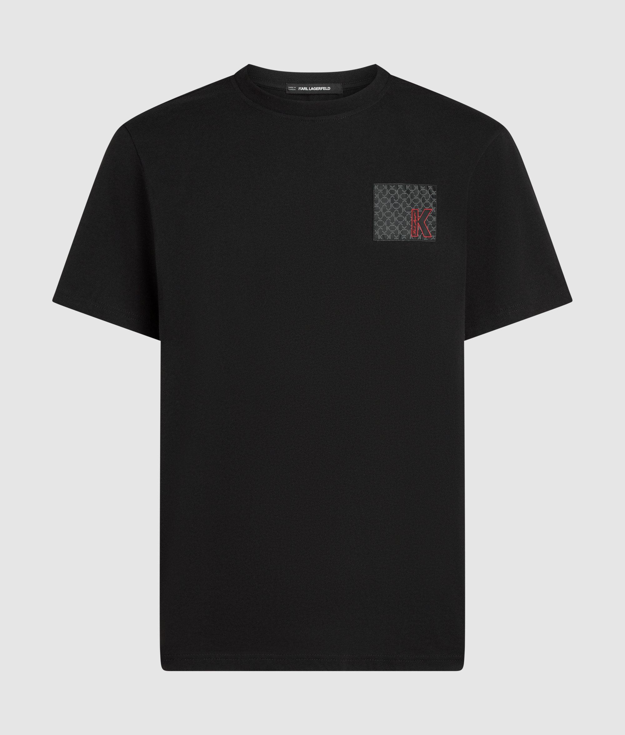 K LOGO WOVEN LABEL T-SHIRT
