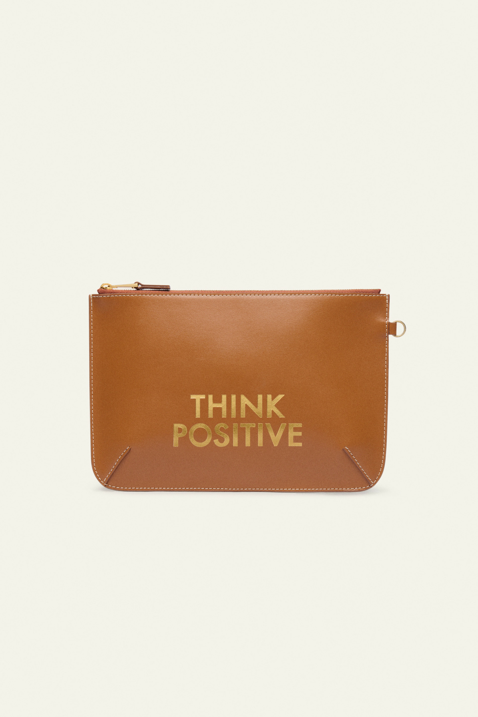 POCHETTE CUIR THINK POSITIVE