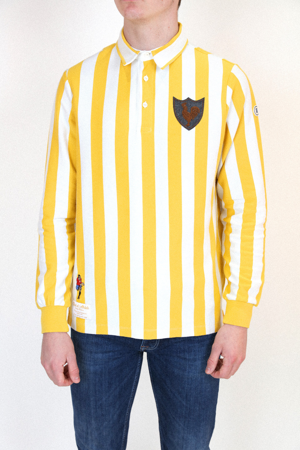 Polo manches longues Manches Longues En Jersey Rayé