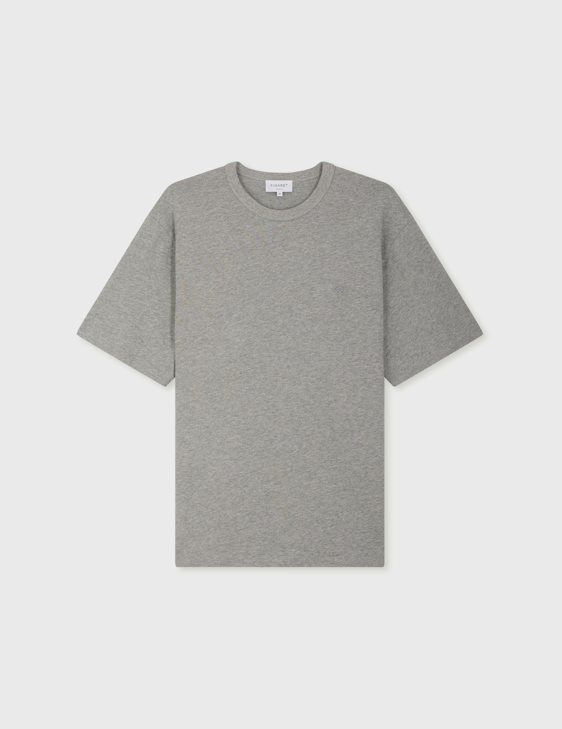Tshirt benny en coton uni gri
