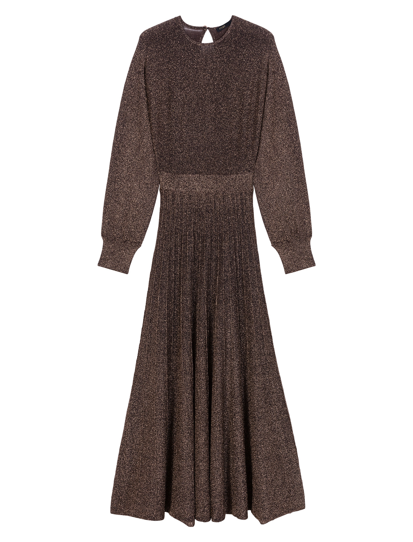 Robe longue en maille brillante