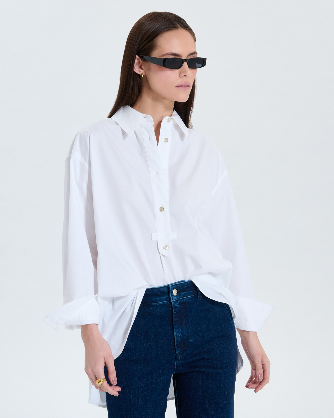 Chemise oversize blanche