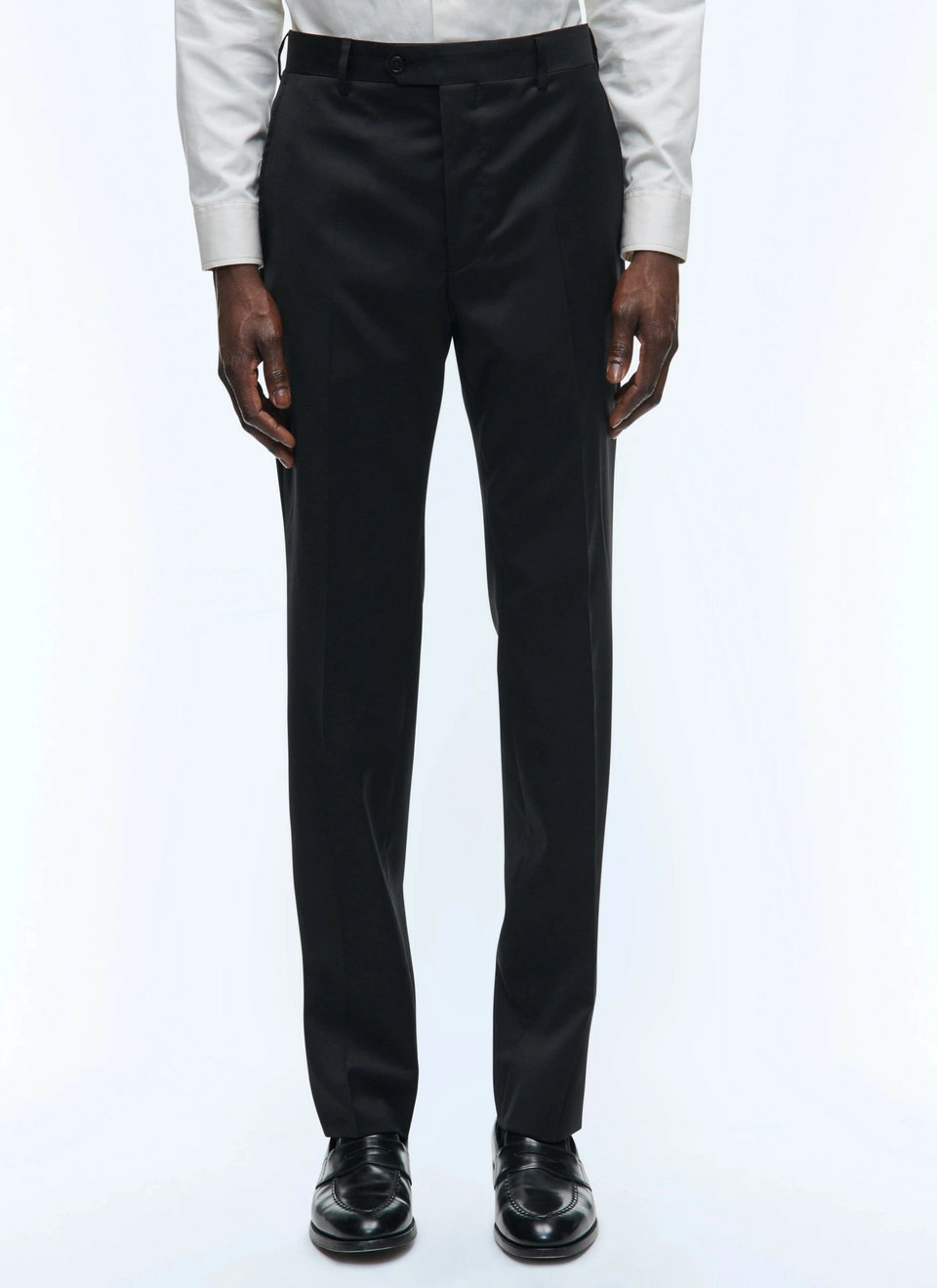 Pantalon de costume ajusté en serge