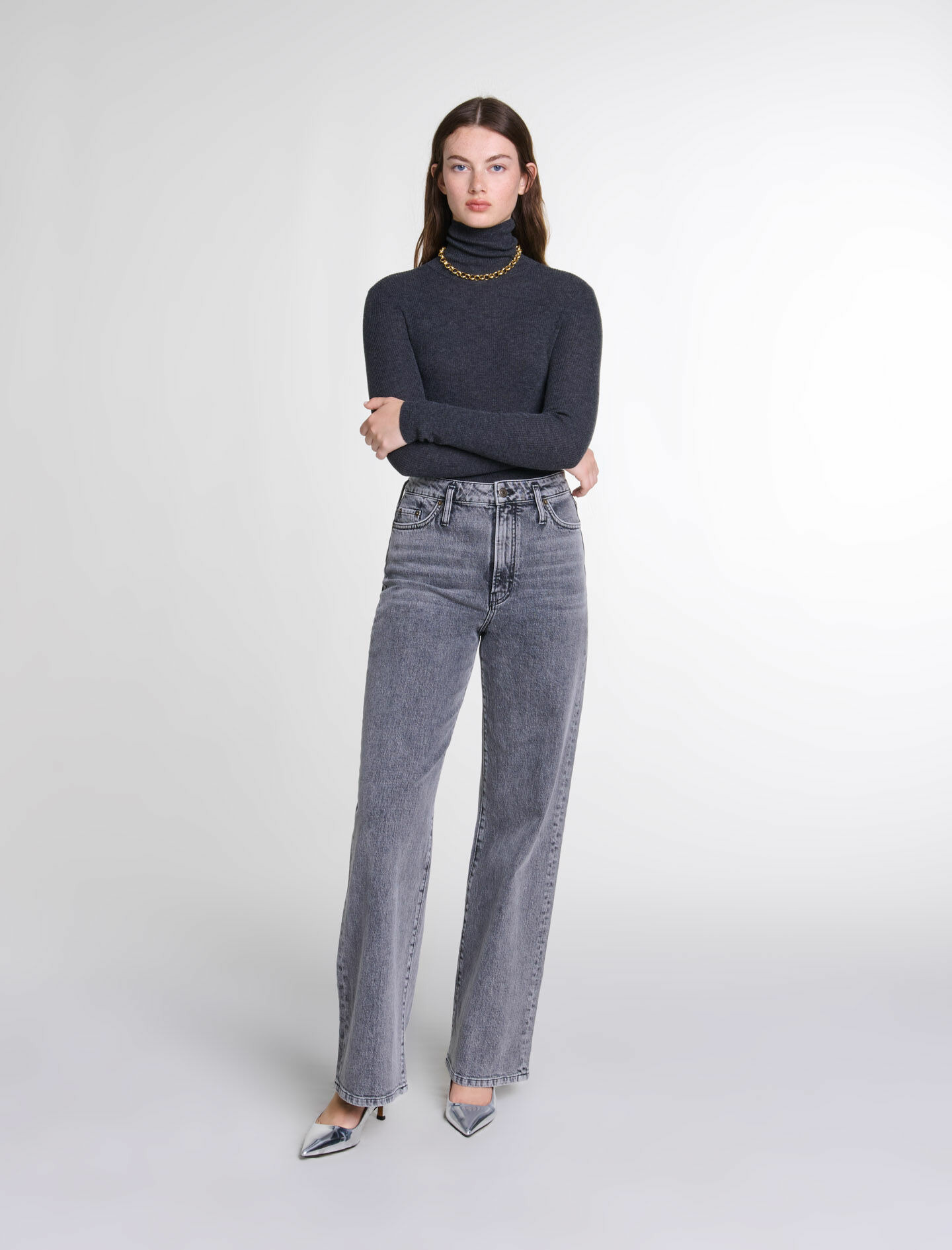 Pull en laine et soie