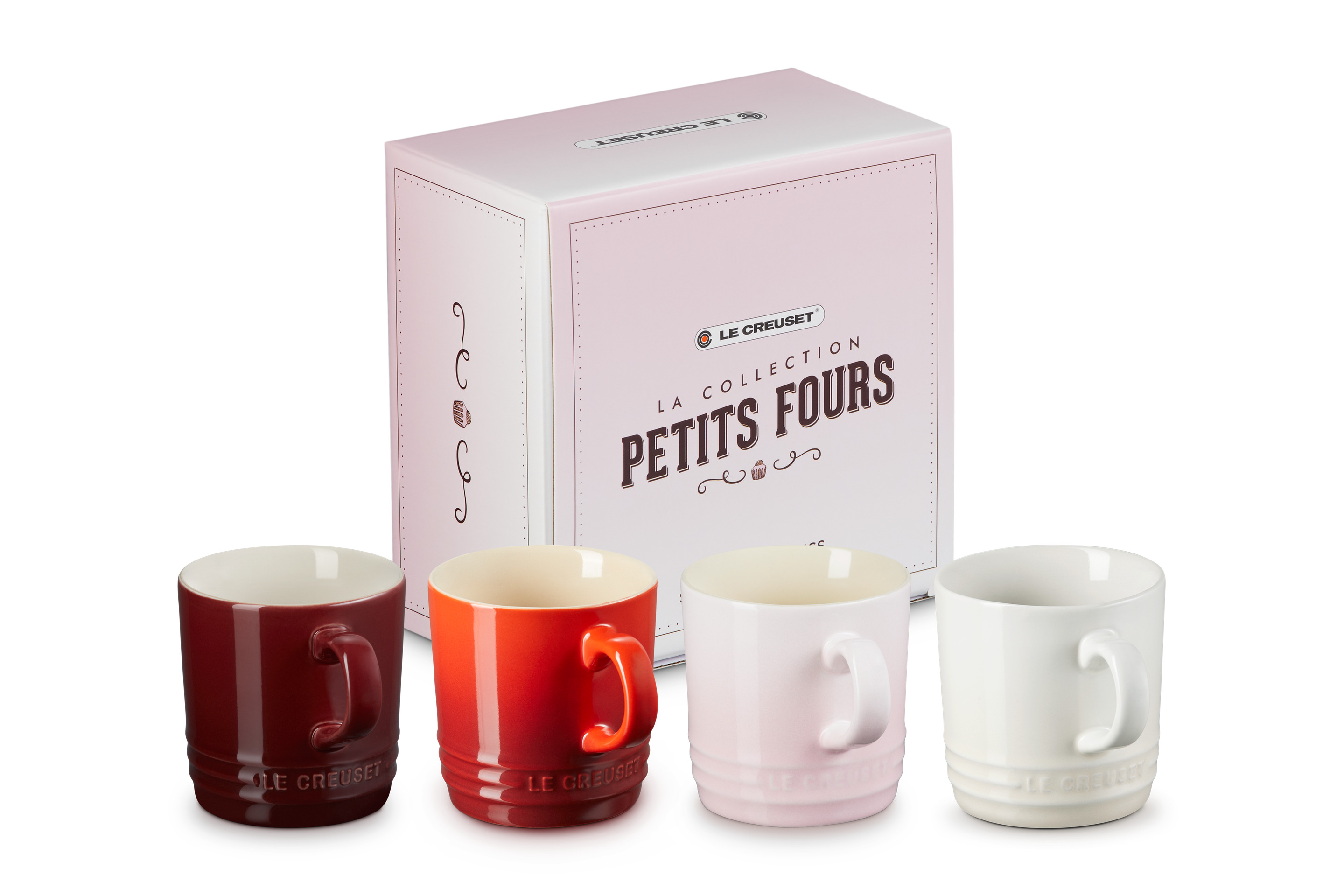 Set de 4 Tasses Cappuccino 200ml en céramique Collection Petits Fours