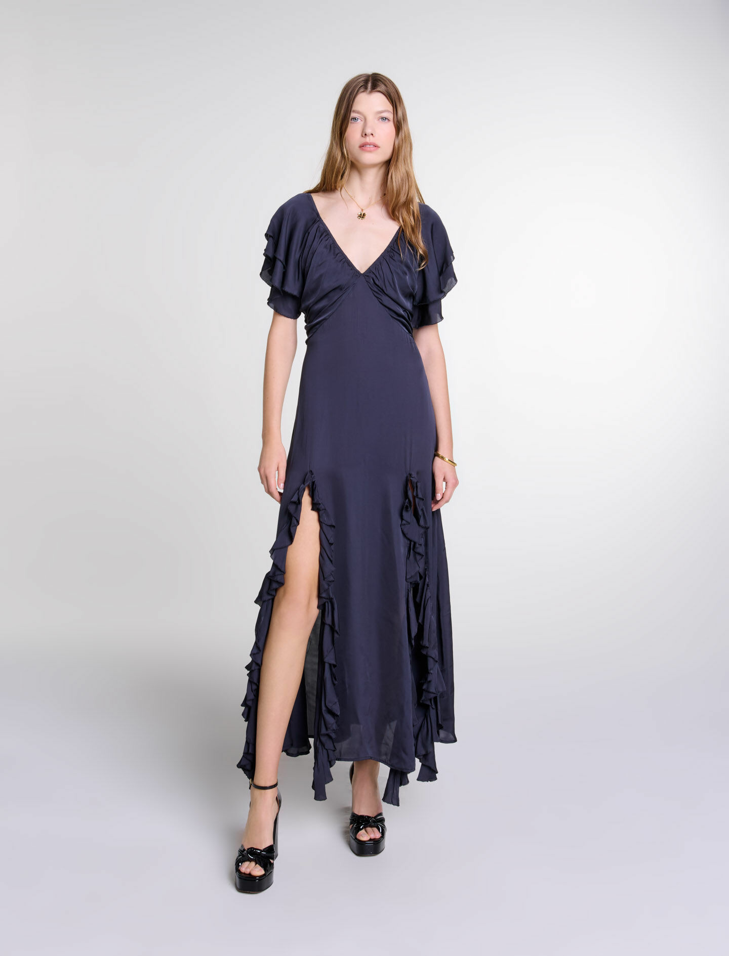 Robe longue dos ouvert