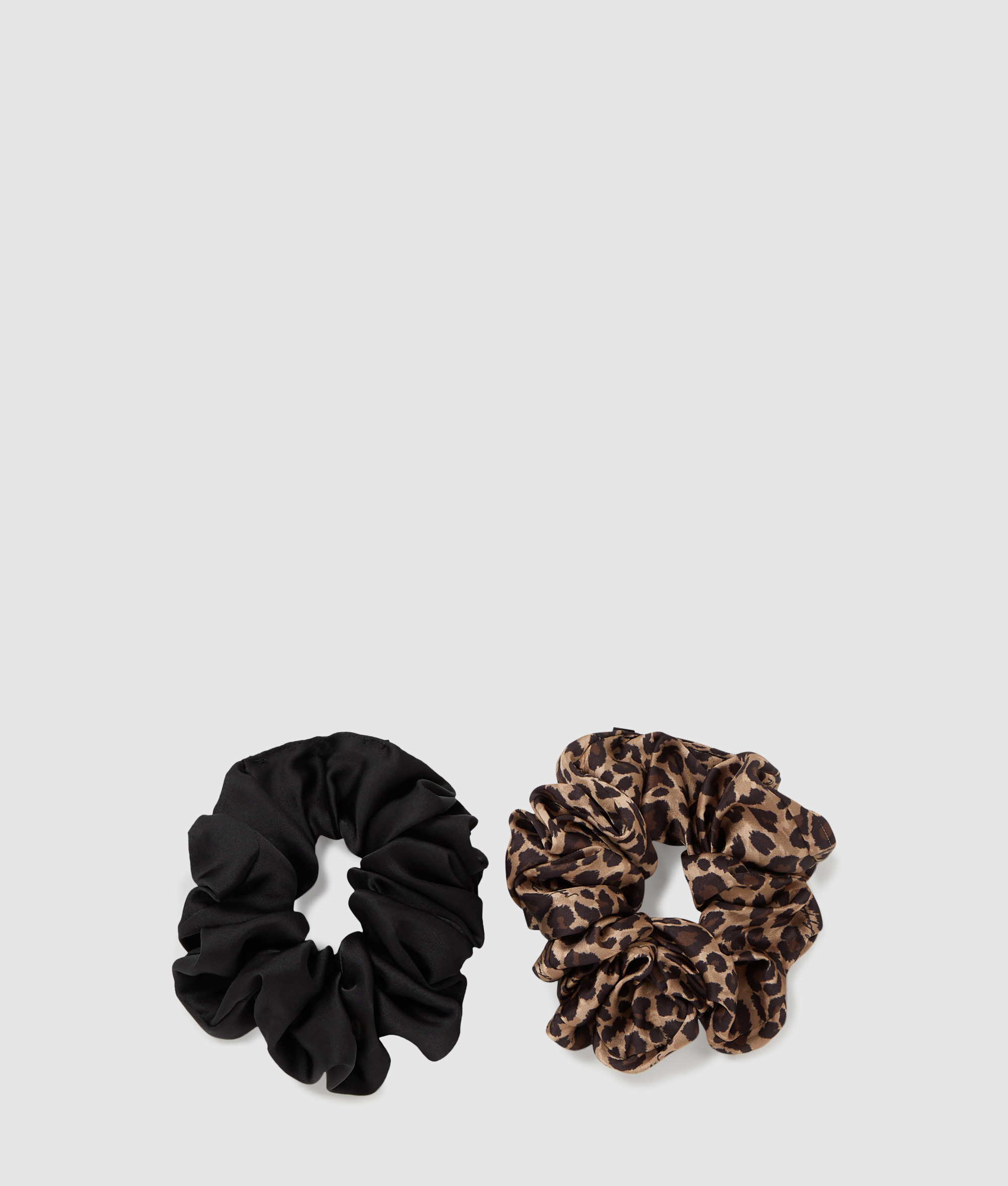 K/STYLE LEOPARD SCRUNCHIE 2PK