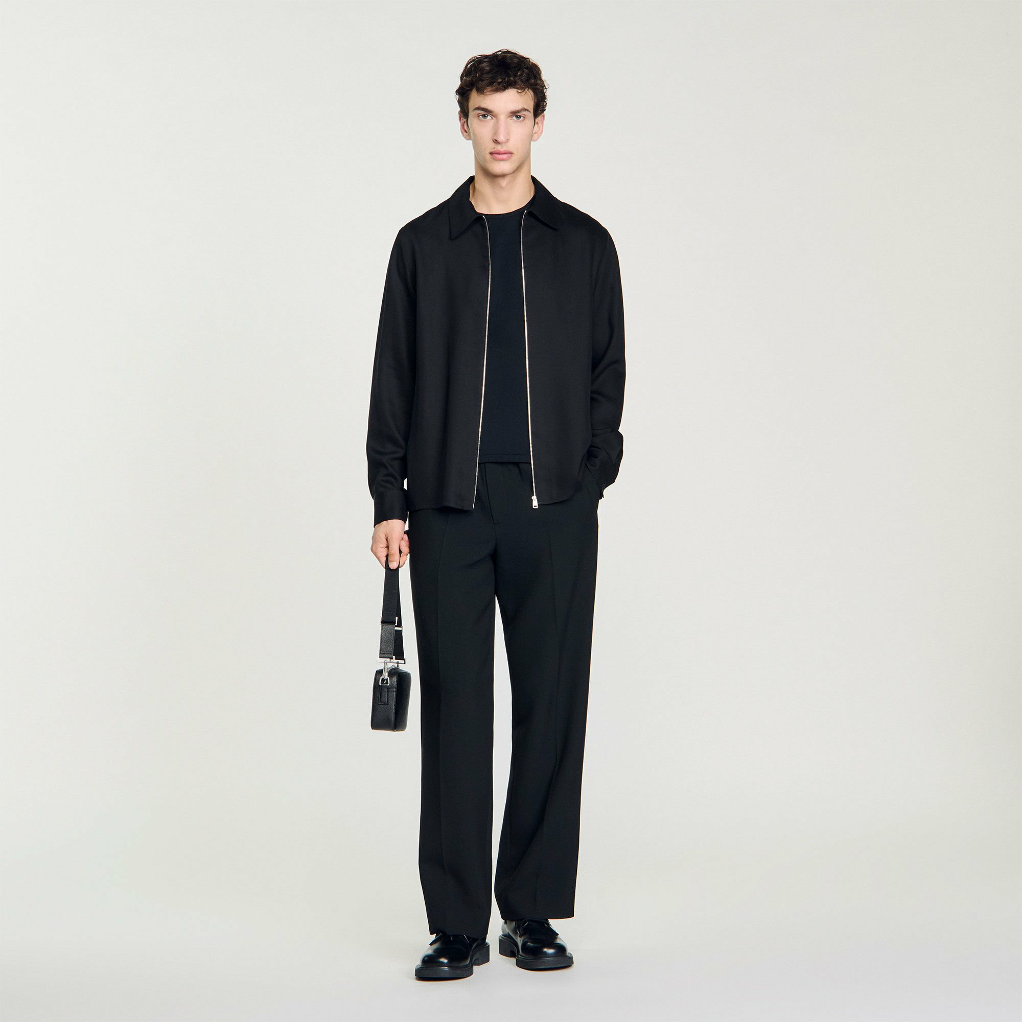 Chemise fluide zippée