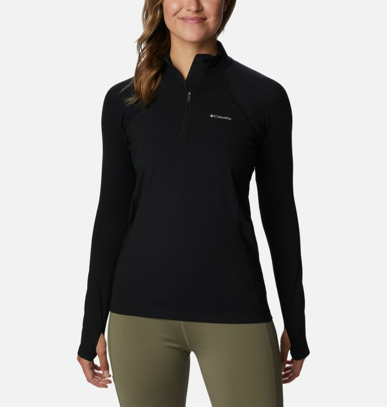 Midweight Half Zip Baselayer Femme Noir