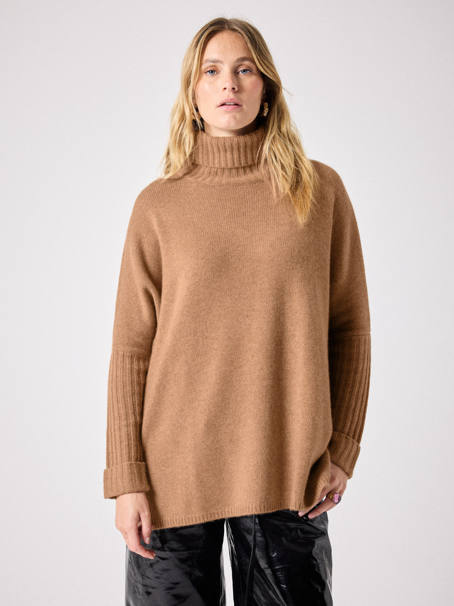 Pull en cachemire Agathe CAMEL_CHINE