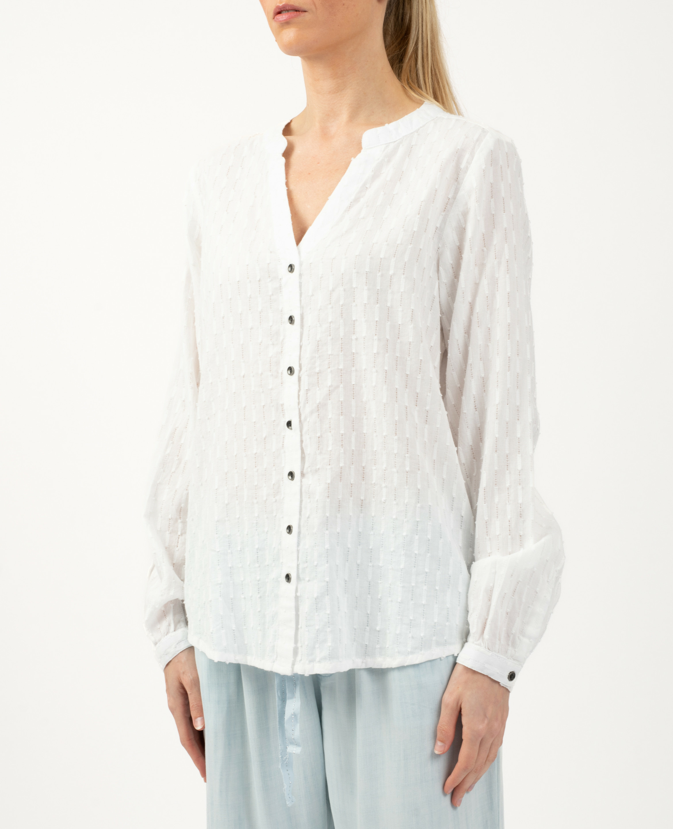 Chemise à rayures fantaisies