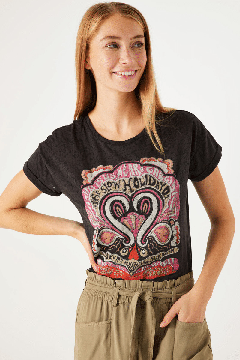 Women T-shirt Gray