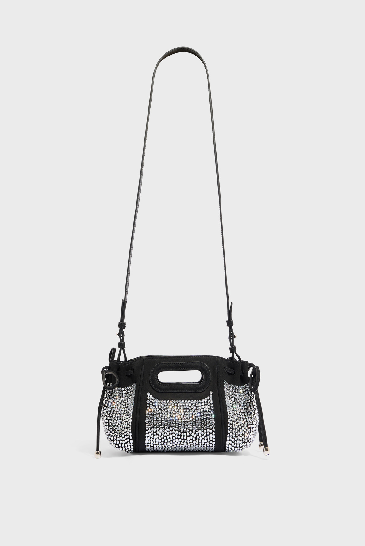 Sac Strass Micro Dany En Cuir Velours Avec Strass Micro Dany