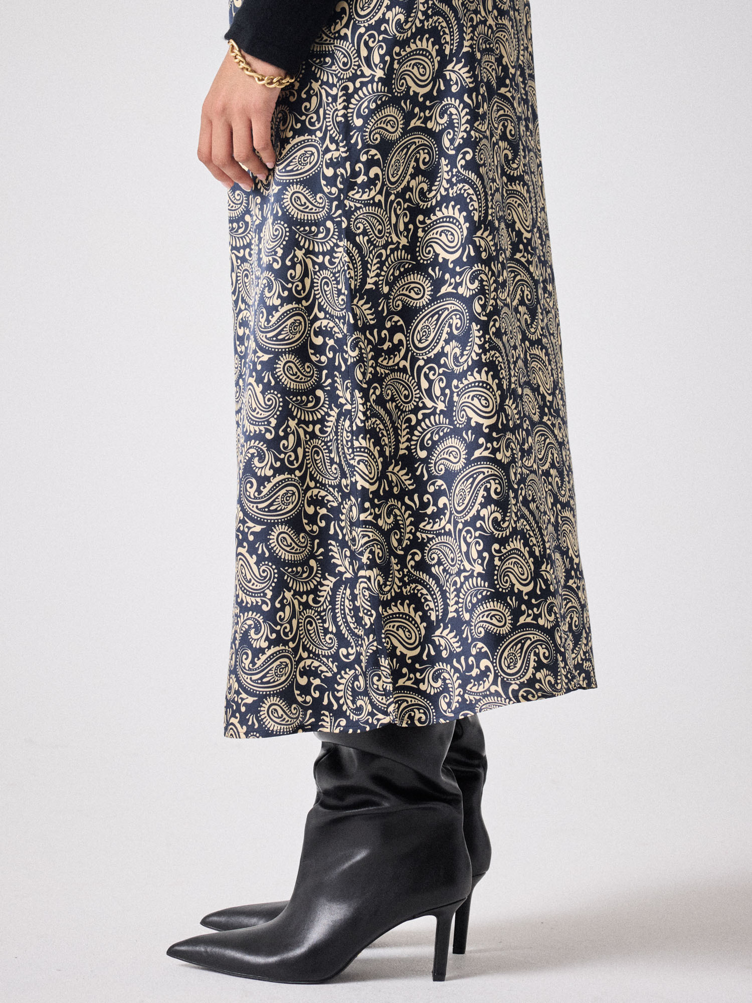 Jupe satiné Sharona PAISLEY