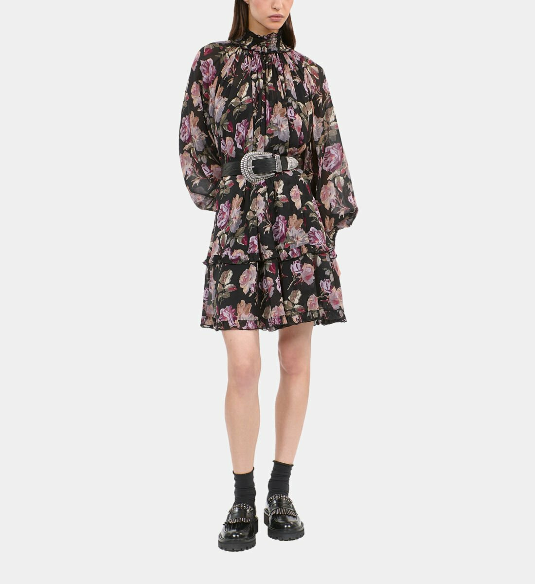 Robe Courte Imprimé Fleuri Femme
