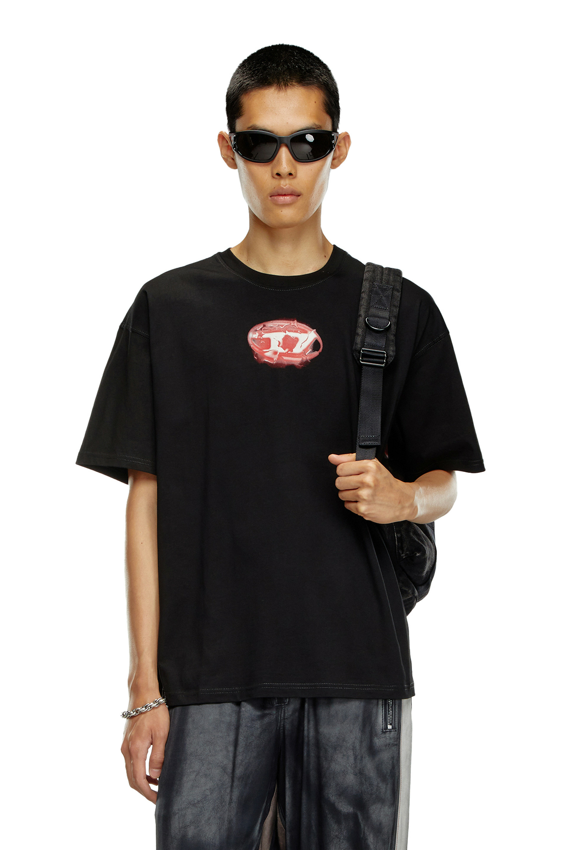 T-shirt avec logo effet lumineux