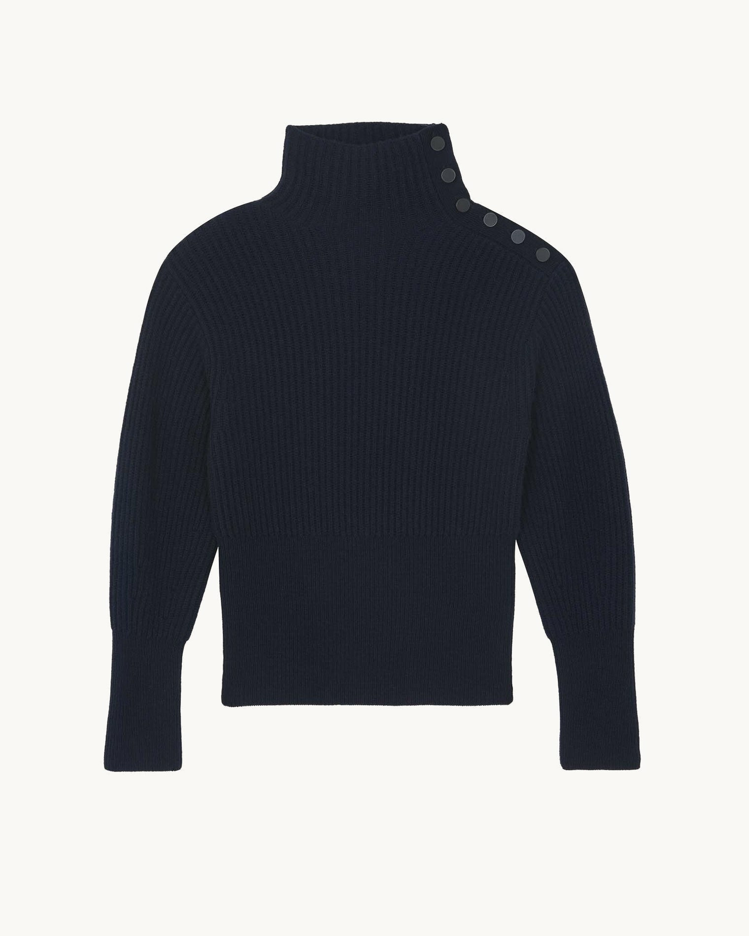 Pull Skyler Pull Cachemire Col Cheminée, 6 fils