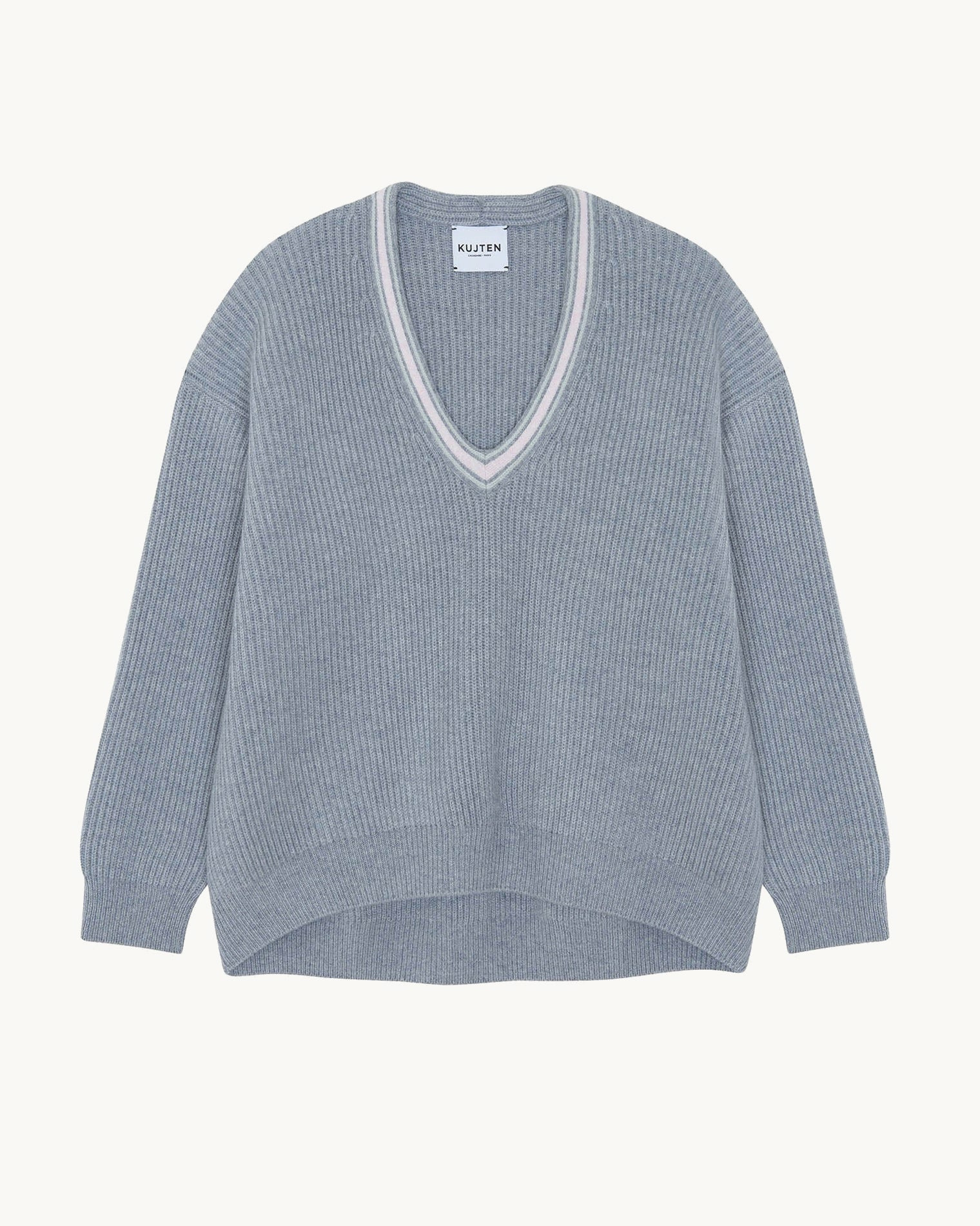 Pull Eliane gris chiné
