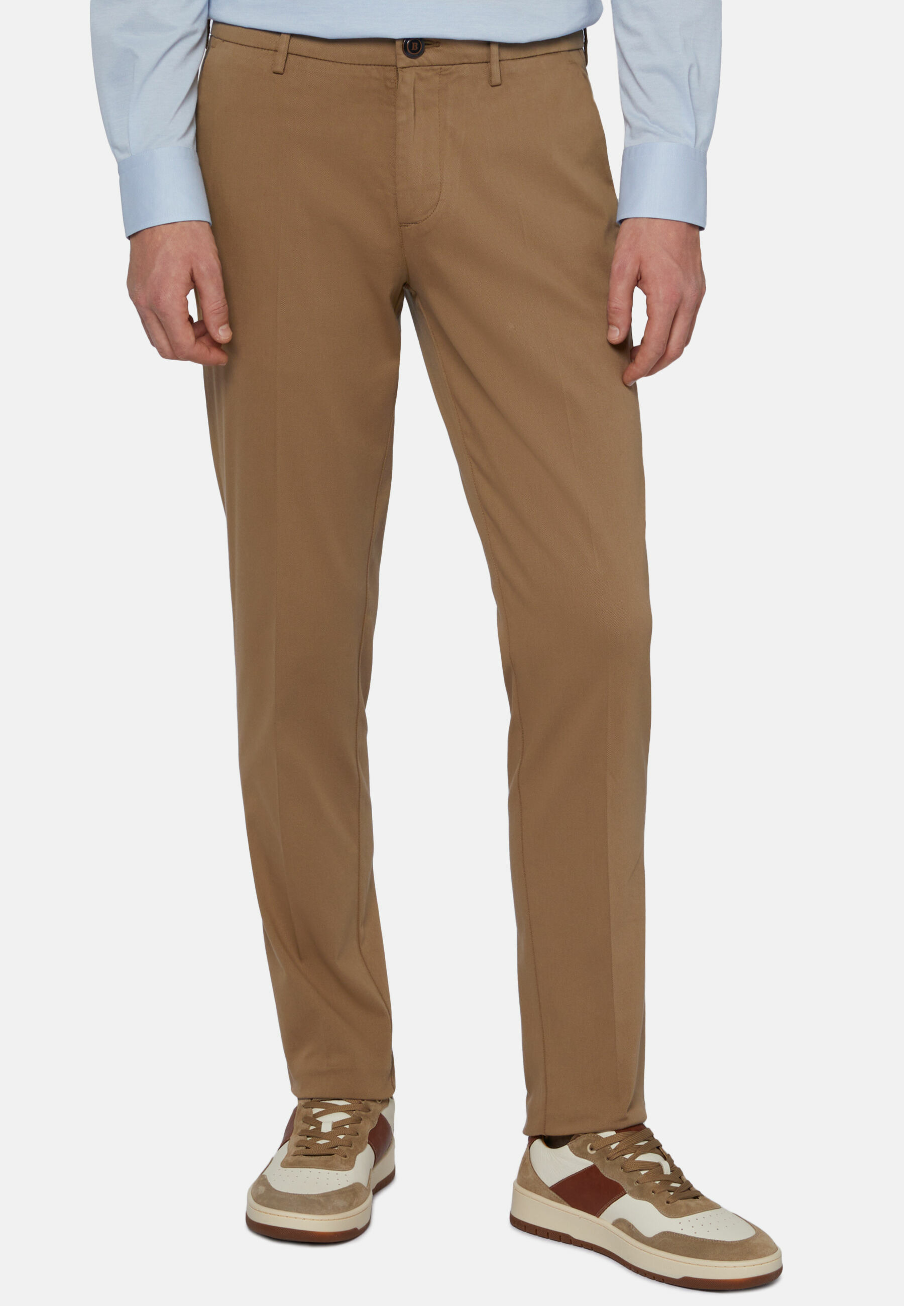 Pantalon En Coton Tencel Extensible