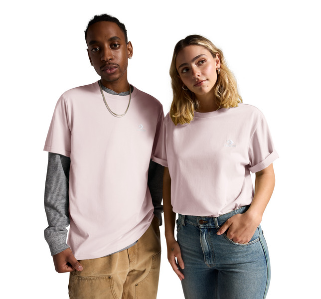 Star Chev Emb Tee Lakeside Blue