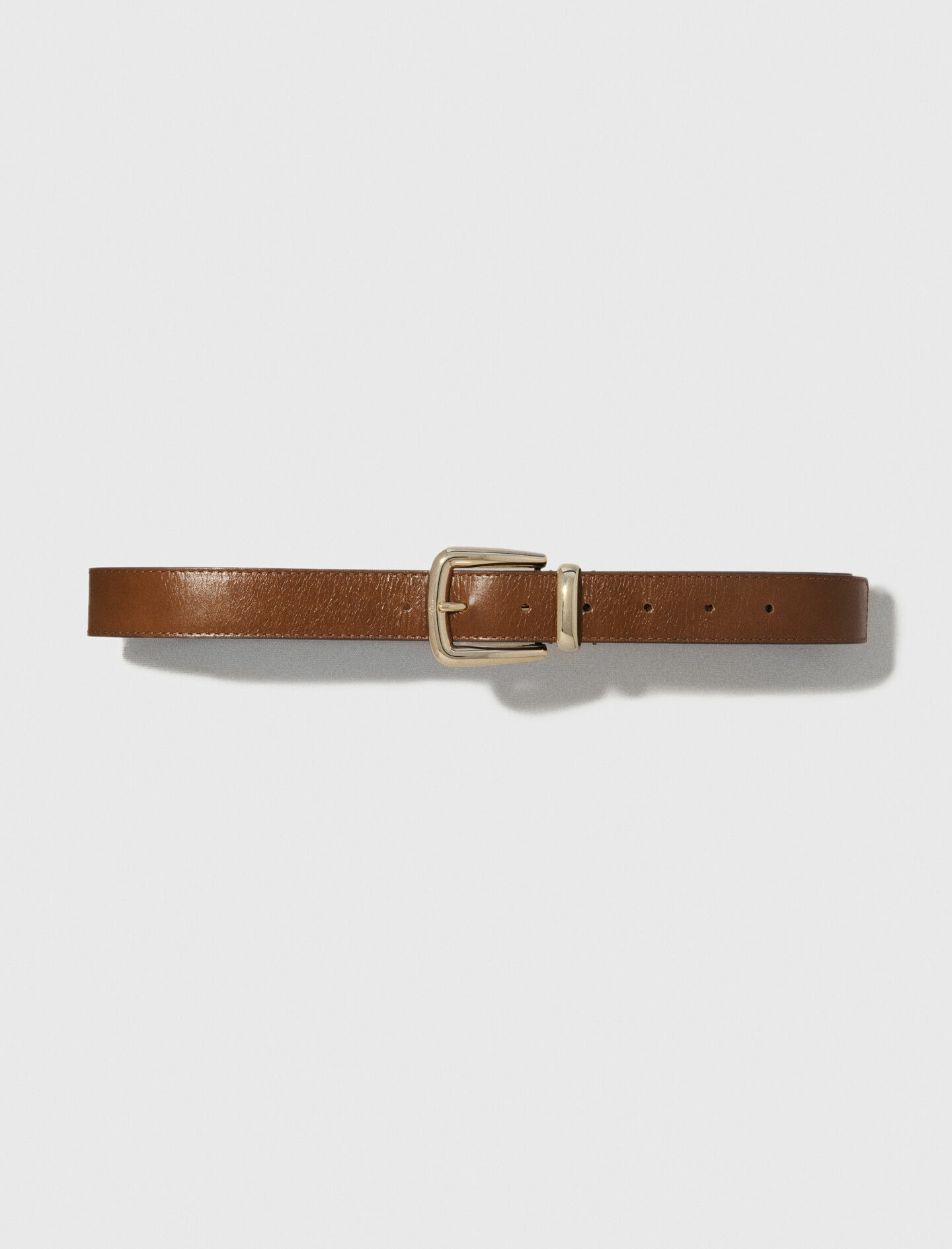 Ceinture en cuir et boucle carrée