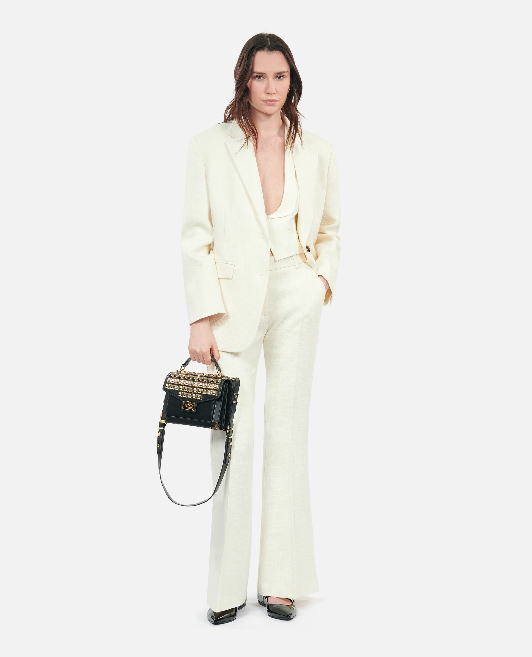Veste Tailleur Écrue Femme
