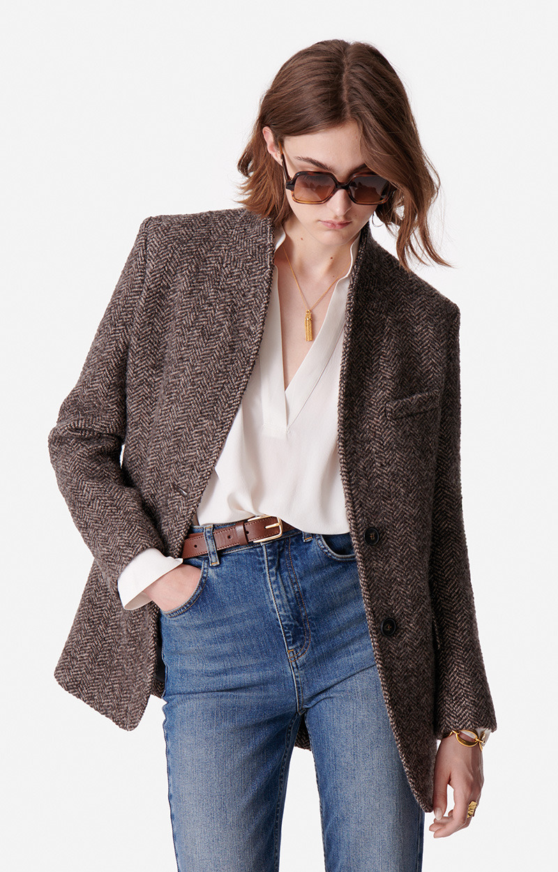 Veste Jovanka En Laine Mélangée