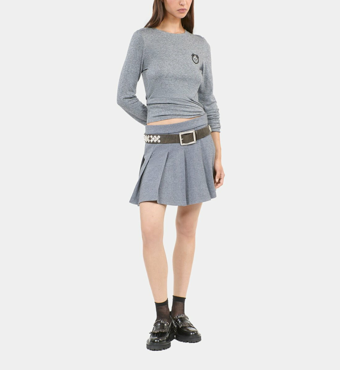 T-Shirt Manches Longues Imprimé Femme