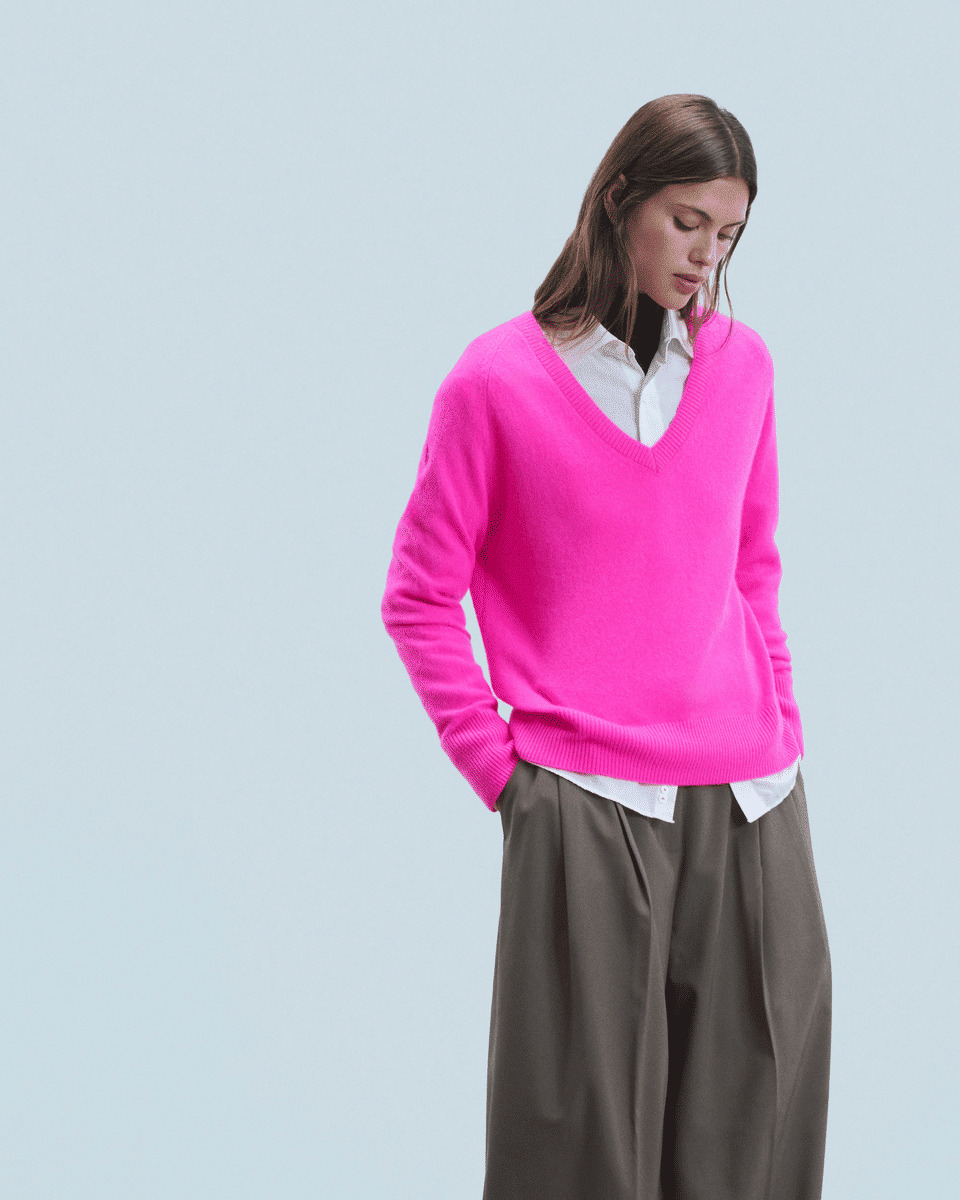 Pull Col V Oversize Léger